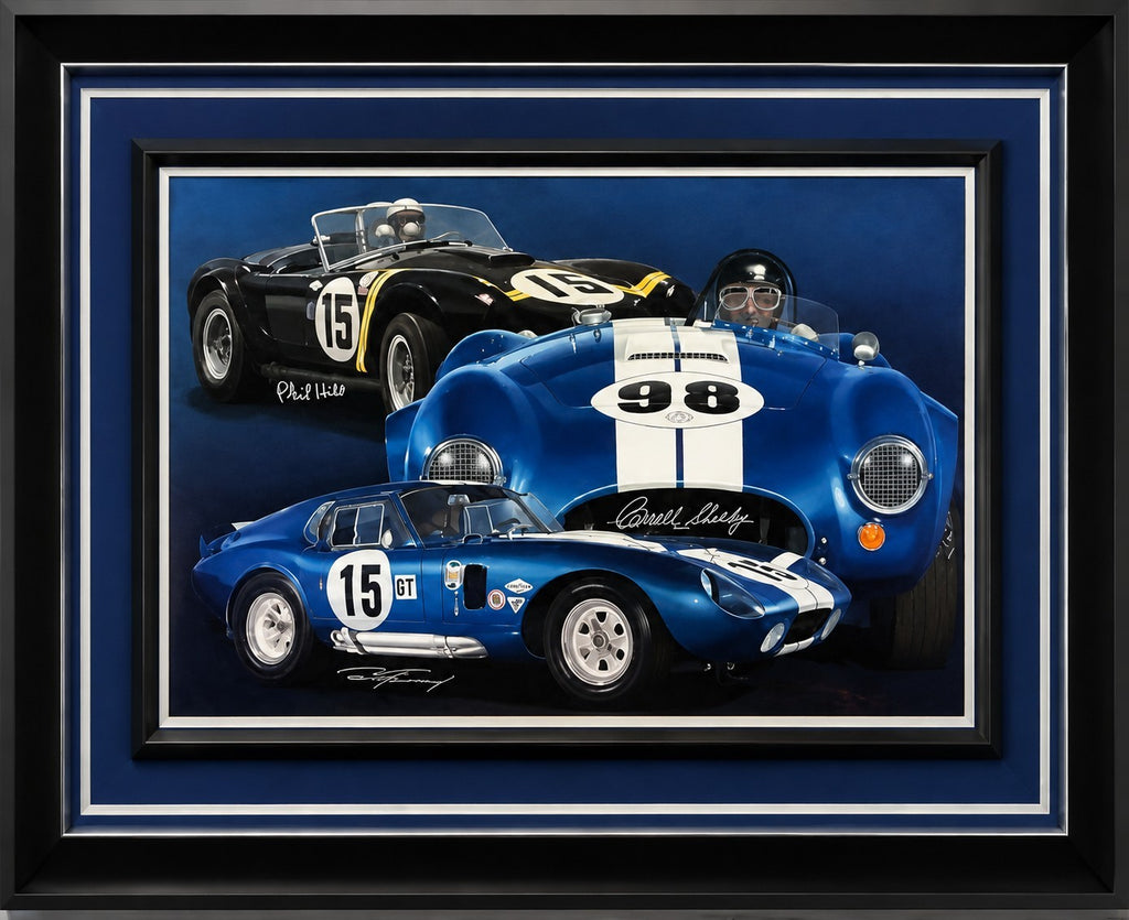 Bitten by the Snake by Danny Day Autographed by Carroll Shelby, Hill, and Gurney