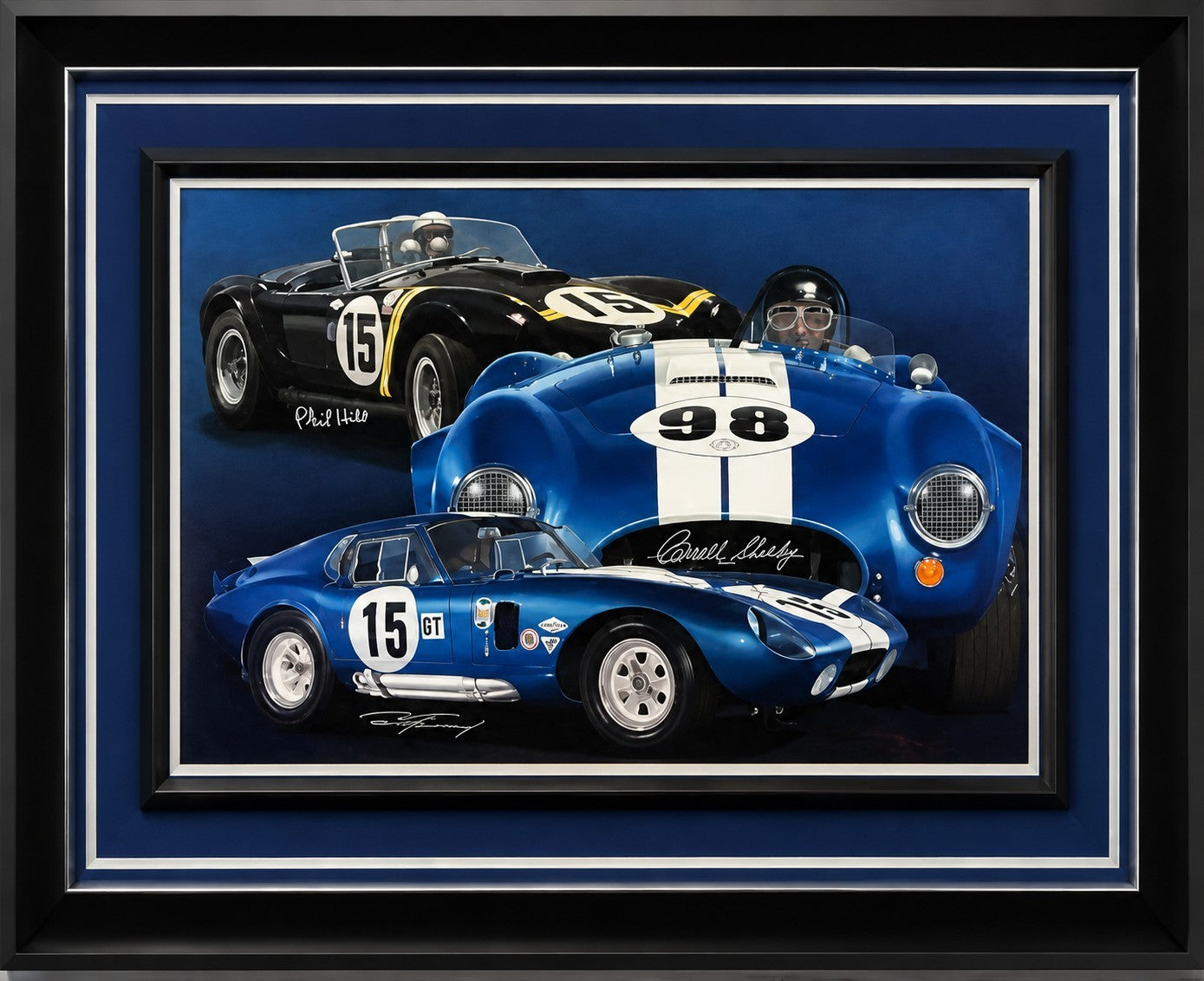 Bitten by the Snake by Danny Day Autographed by Carroll Shelby, Hill, and Gurney
