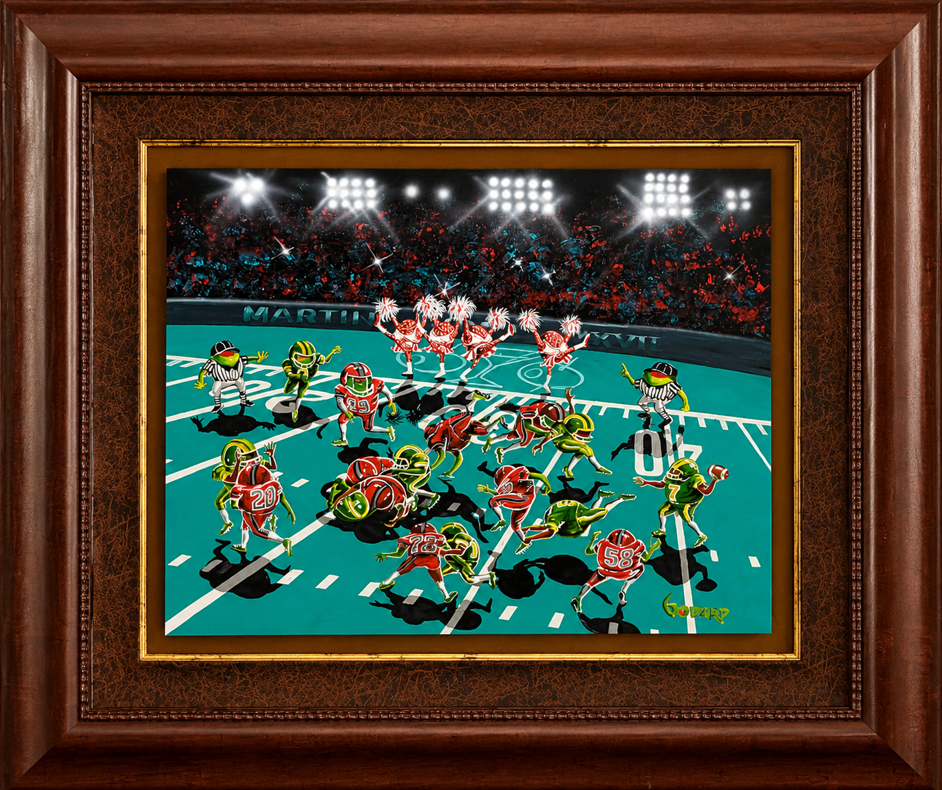 Michael Godard “Martini Bowl” Original Painting Framed 2006