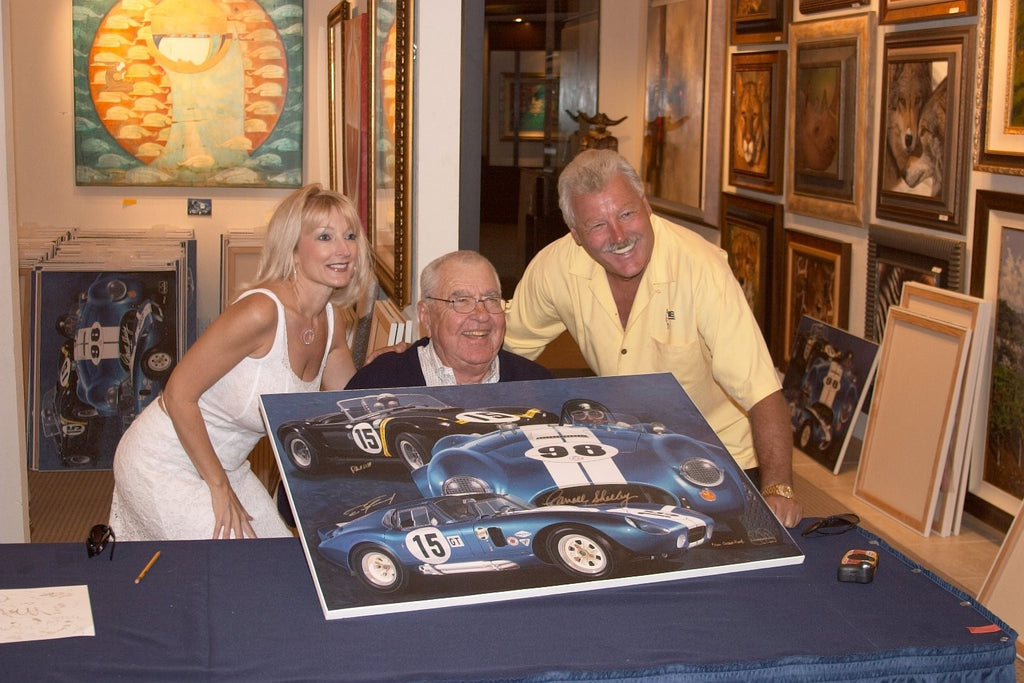 Bitten by the Snake by Danny Day Autographed by Carroll Shelby, Hill, and Gurney