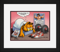 Jim Davis Autographed Garfield Original Production art Framed