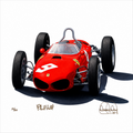 Ferrari 156 “Sharknose” by Danny Day autographed by Phil Hill