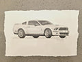 Shelby GT500 Mustang by Danny Day Original Pencil Drawing