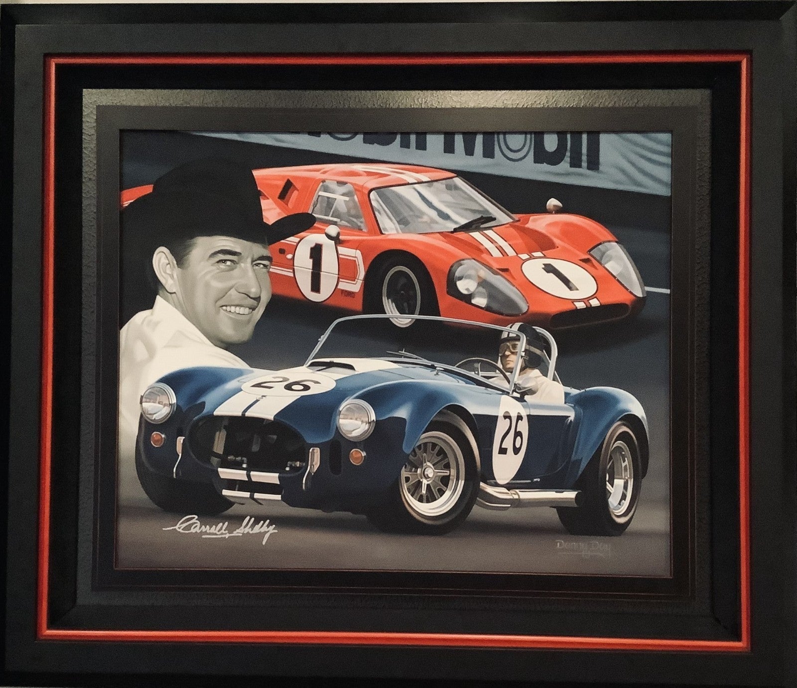 Tribute to Carroll Shelby by Danny Day  Autographed by Carroll Shelby