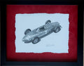 Ferrari 156 “Sharknose” Original Pencil Drawing, Danny Day – Signed by Phil Hill