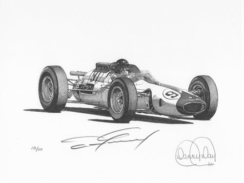 #91 Lola Ford Indy Car by Danny Day | Dan Gurney Autographed COA