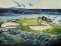 7th at Pebble Beach Oil on Canvas - by Jason Denaro