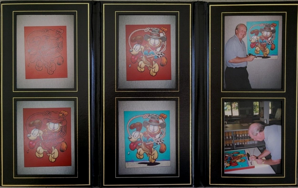 Original Jim Davis Garfield Signed painting 30x24  RARE