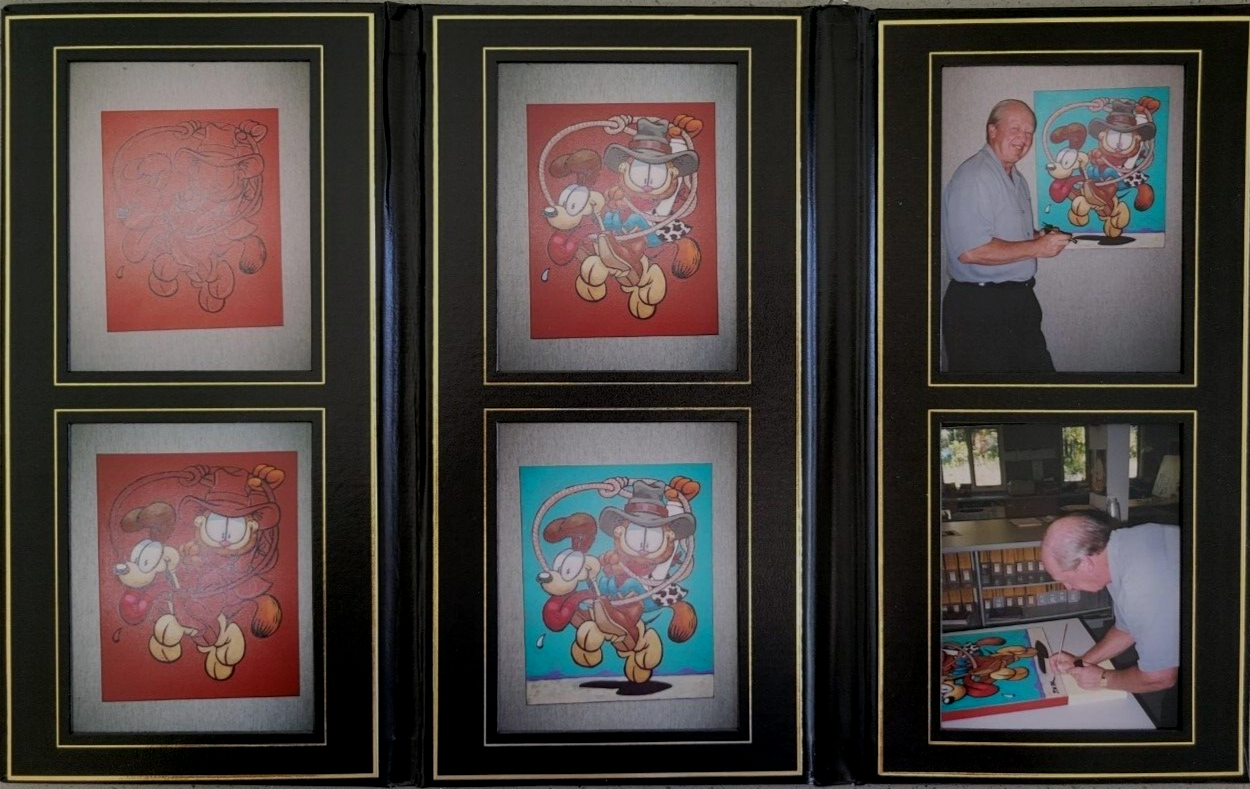Original Jim Davis Garfield Signed painting 30x24  RARE