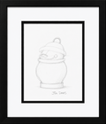 Jim Davis Autographed Garfield Original Pencil Drawing Framed  RARE