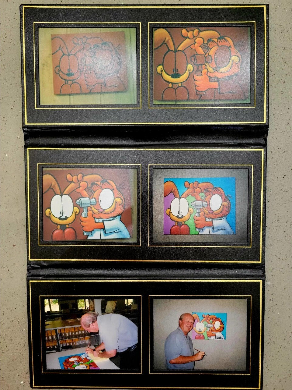 Original Jim Davis Garfield Signed painting 16x20