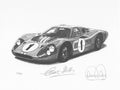 Ford GT40 Mk IV by Danny Day | Carroll Shelby Autographed COA