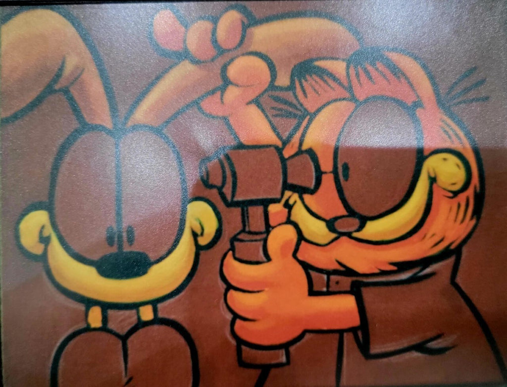 Original Jim Davis Garfield Signed painting 16x20