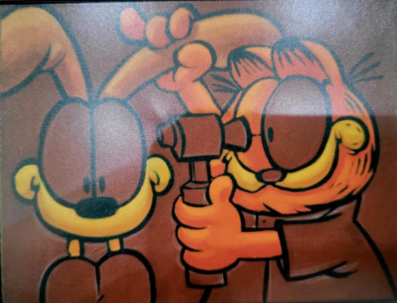 Original Jim Davis Garfield Signed painting 16x20