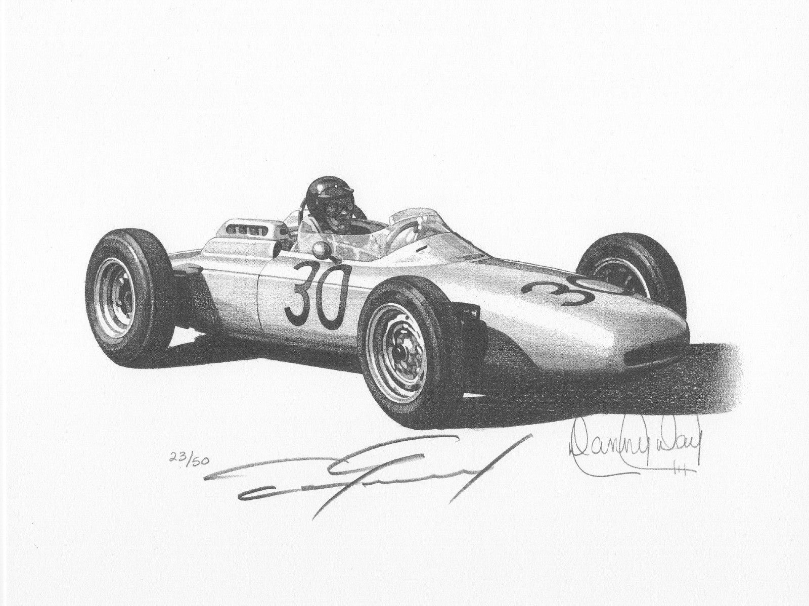 Porsche 804 Formula 1 Winner by Danny Day | Dan Gurney Autographed | Limited Ed