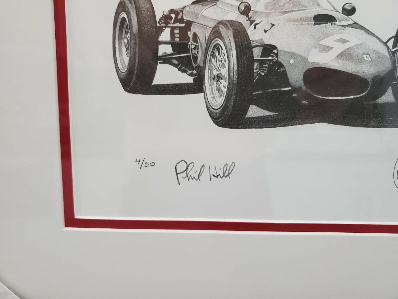 Ferrari 156 Sharknose – Phil Hill Autograph – Limited Edition Artwork + COA