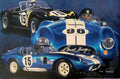 Bitten by the Snake Danny Day Art Carroll Shelby Signed Cobra Daytona + Bonu