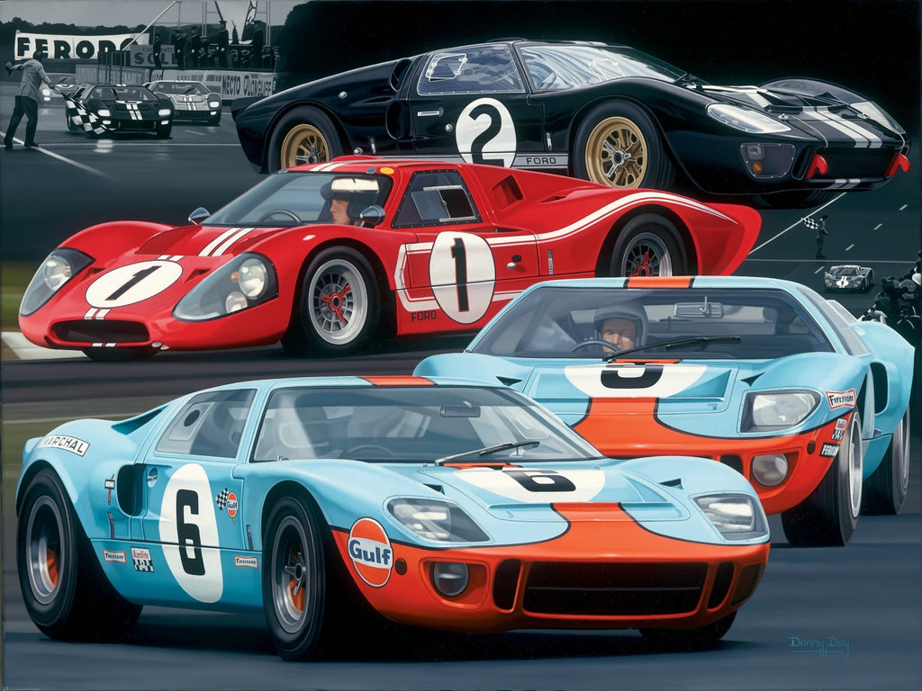 GT40 Legends by Danny Day Autographed by Carroll Shelby and DanGurney