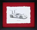 Danny Day Original Pencil Drawing – Chaparral 2E – Autographed by Phil Hill