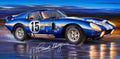 Shelby Daytona Coupe Art Giclée Canvas Autographed by Carroll Shelby Pat Bailey
