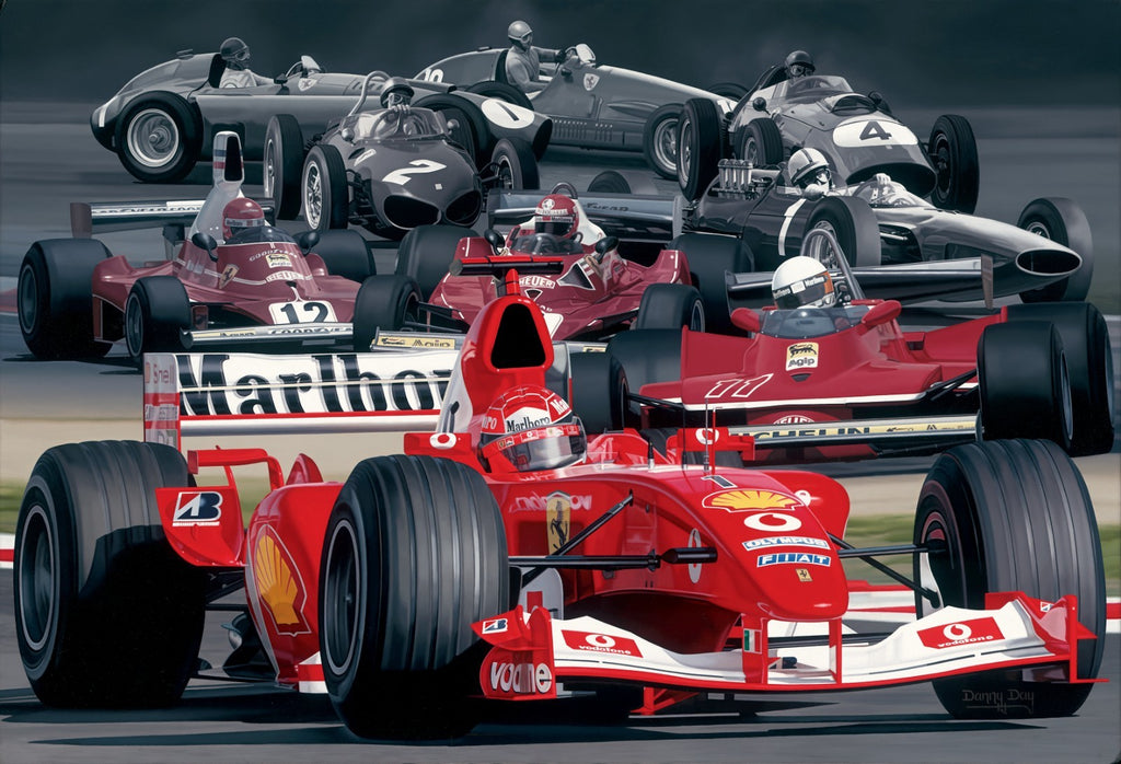 Ferrari World Champions — | Signed by Phil Hill & John Surtees