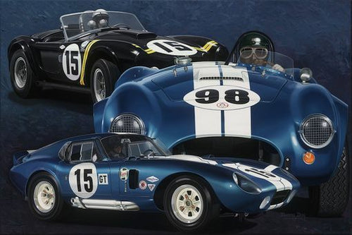 Bitten by the Snake by Danny Day Autographed by Carroll Shelby, Hill, and Gurney